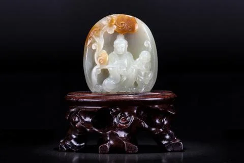 Jade ornaments Stock Photos