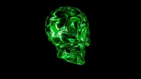 Jade Skull Stock Footage 248738085