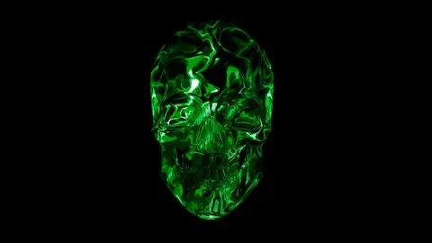 Jade Skull Stock Illustration