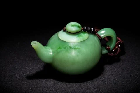 Jade teapot Stock Photos