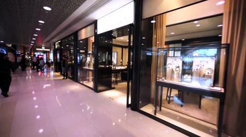 Jaeger LeCoultre in Hong Kong mall. Stock Video Pond5