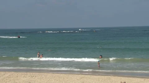 Jaffa beach, next to Tel Aviv Video stock 49686094