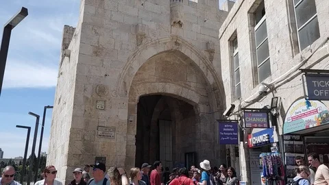 Jaffa Gate 2 - Jerusalem Vídeos de archivo 90870994