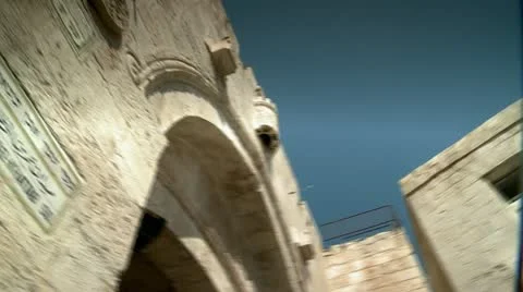 Jaffa Gate of Jerusalem 4 Stock Footage 17657687