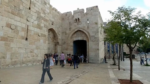 Jaffa Gate - Jerusalem Stock Footage 97103646