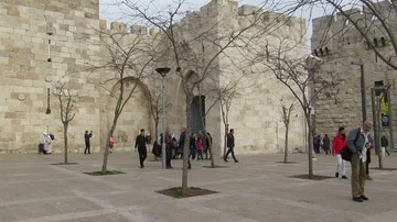 Jaffa Gate, Jerusalem Israel Stockbeeldmateriaal 85963366
