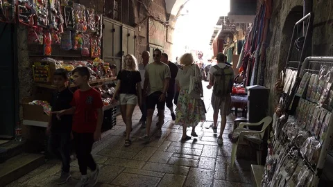  Jaffa Gate, Jerusalem Old City 스톡 동영상 124525604