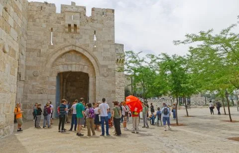 Jaffa Gate in Jerusalem Stock Photos