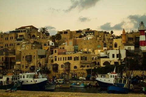 Jaffa port. Stock Photos
