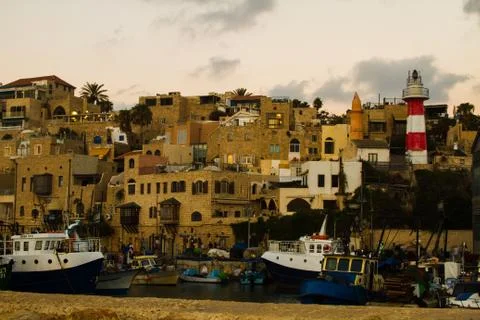 Jaffa port. Stock Photos