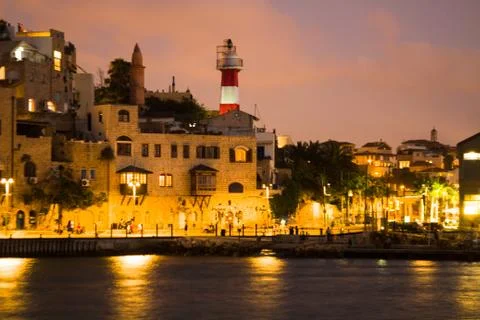 Jaffa port. Stock Photos