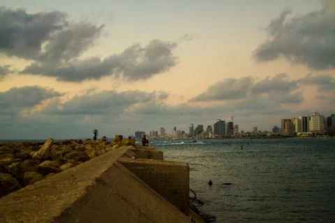 Jaffa port. Stock Photos