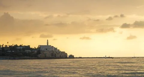 Jaffa port. Stock Photos