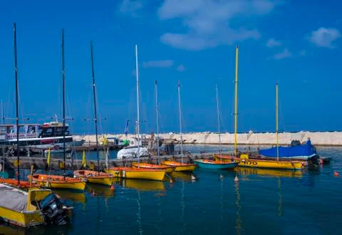 Jaffa port Stock Photos