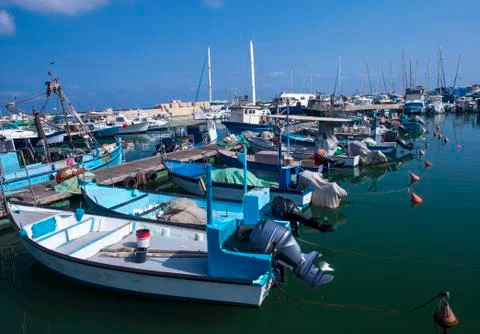 Jaffa port Stock Photos