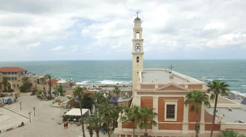 Jaffa - St.  Archangel Michael Monastery_03 Stock-Footage 64148736