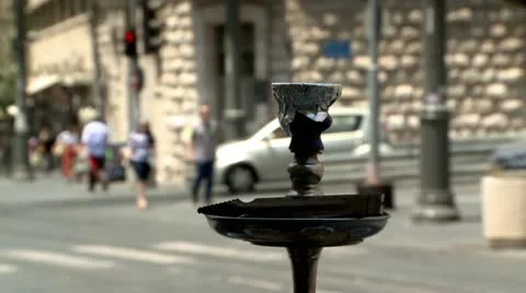 Jaffa Street of Jerusalem 4 Stock Footage 20095634