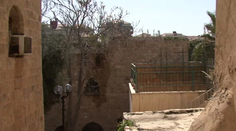 Jaffa. The streets of the old town Stock Footage 51327937