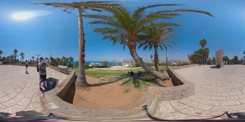 Jaffa view on Tel Aviv 360 Stockbeeldmateriaal 92000661