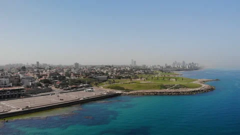 Jaffa (Yafo) Drone Stock Footage 169303948