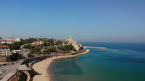 Jaffa (Yafo) Drone Stock Footage 169304717