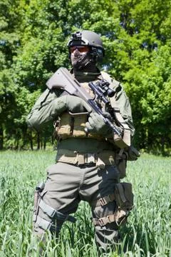 Jagdkommando Austrian special forces Stock Photos