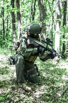 Jagdkommando Austrian special forces Stock Photos