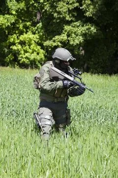 Jagdkommando Austrian special forces Stock Photos