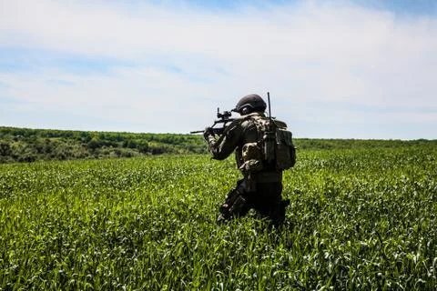Jagdkommando Austrian special forces Stock Photos