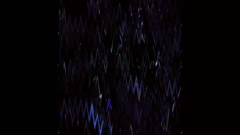 Jagged Blue and White Light Streaks on a Black Background abstract. Futuris.. Stock Footage 321453362