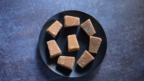 Jaggery cube Stock Footage 152168490