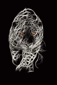 Jaguar attack Ilustração Stock