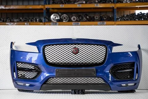 Jaguar branded front bumper assembly Foto stock