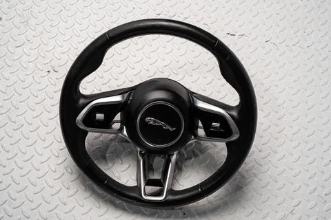 Jaguar branded multifunction steering wheel Foto stock