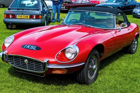 Jaguar E Type - 1972. Classic Car. Stock Photos