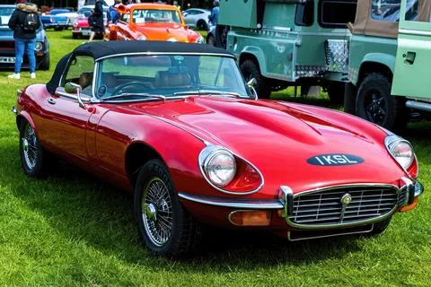 Jaguar E Type - 1972. Classic Car. Stock Photos