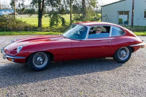 Jaguar E Type 4.2 - 1970. Classic Car. Stock Photos