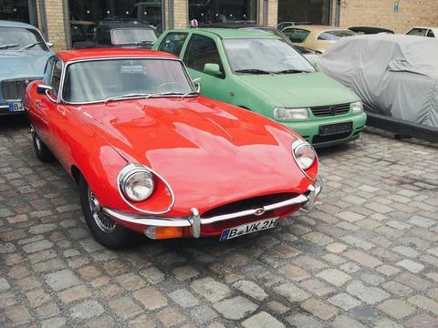 Jaguar E-Type Series 2 Coupe (aka Jaguar XK-E) Stock Photos