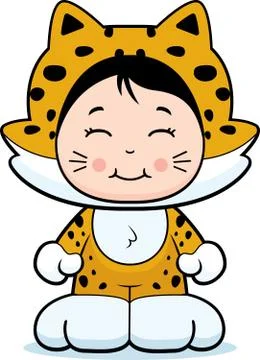 Jaguar Girl Stock Illustration