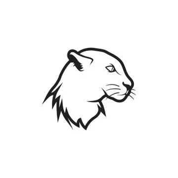 JAGUAR HEAD Stock Illustration