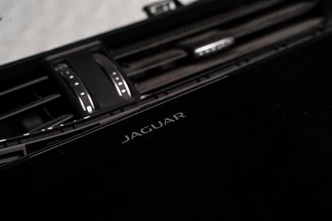 Jaguar I-PACE branded dashboard trim close up Фото