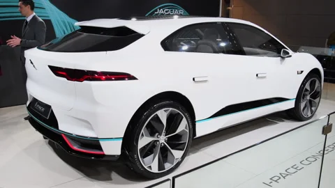Jaguar I-PACE electric SUV Stock Footage 170903530