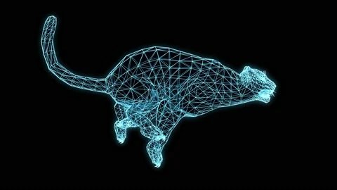 Jaguar Run Performance Hologram Stock Footage 149336786