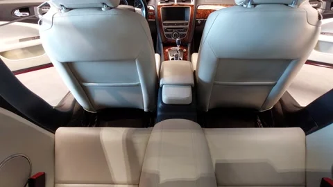 Jaguar XK8 2007 Interior Video inside cockpit cabin Stock Footage 203339054