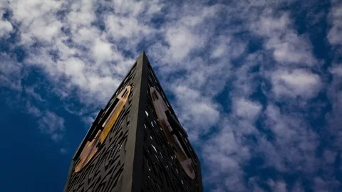 Jahnplatzuhr Bielefeld Stock Footage 77677287