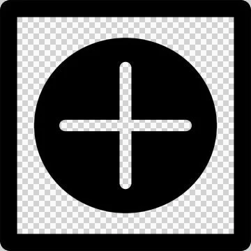 Jai Visuals NZ Action Add Icon White Plus in Black Circle–UI Symbol 4000 3200 Stock Illustration
