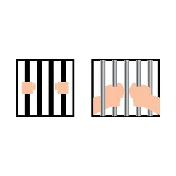 Jail bars Stock Illustration