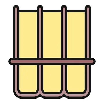Jail bars representing prison, crime and punishment concepts Stock Illustration