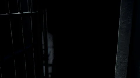 Jail cel door close 1 Stock Footage 82847682
