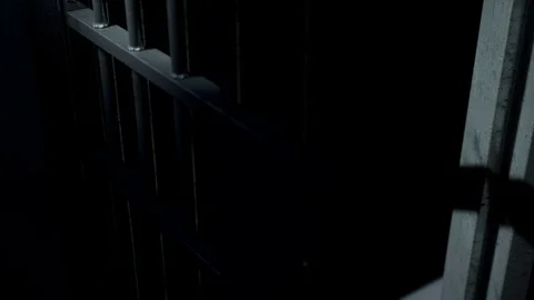 Jail cel door close 4 Stock Footage 82848065